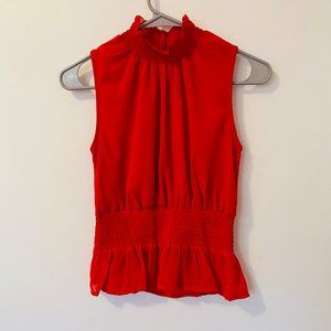Boutique Red Fancy Top NWT